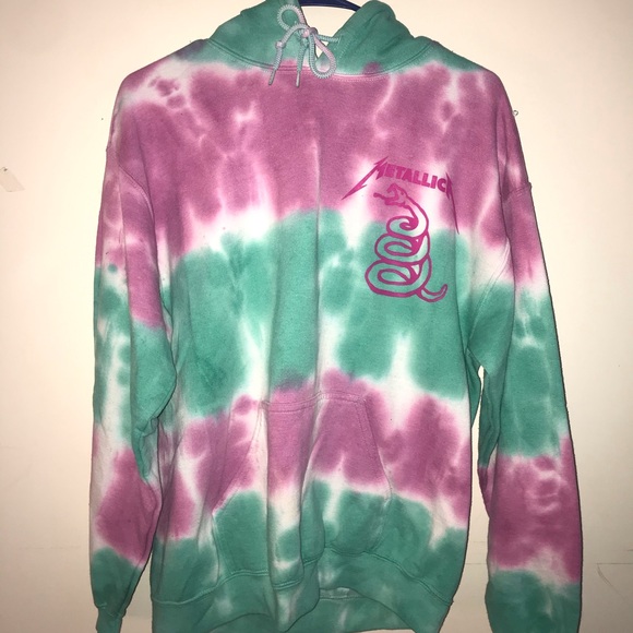 metallica tie dye hoodie